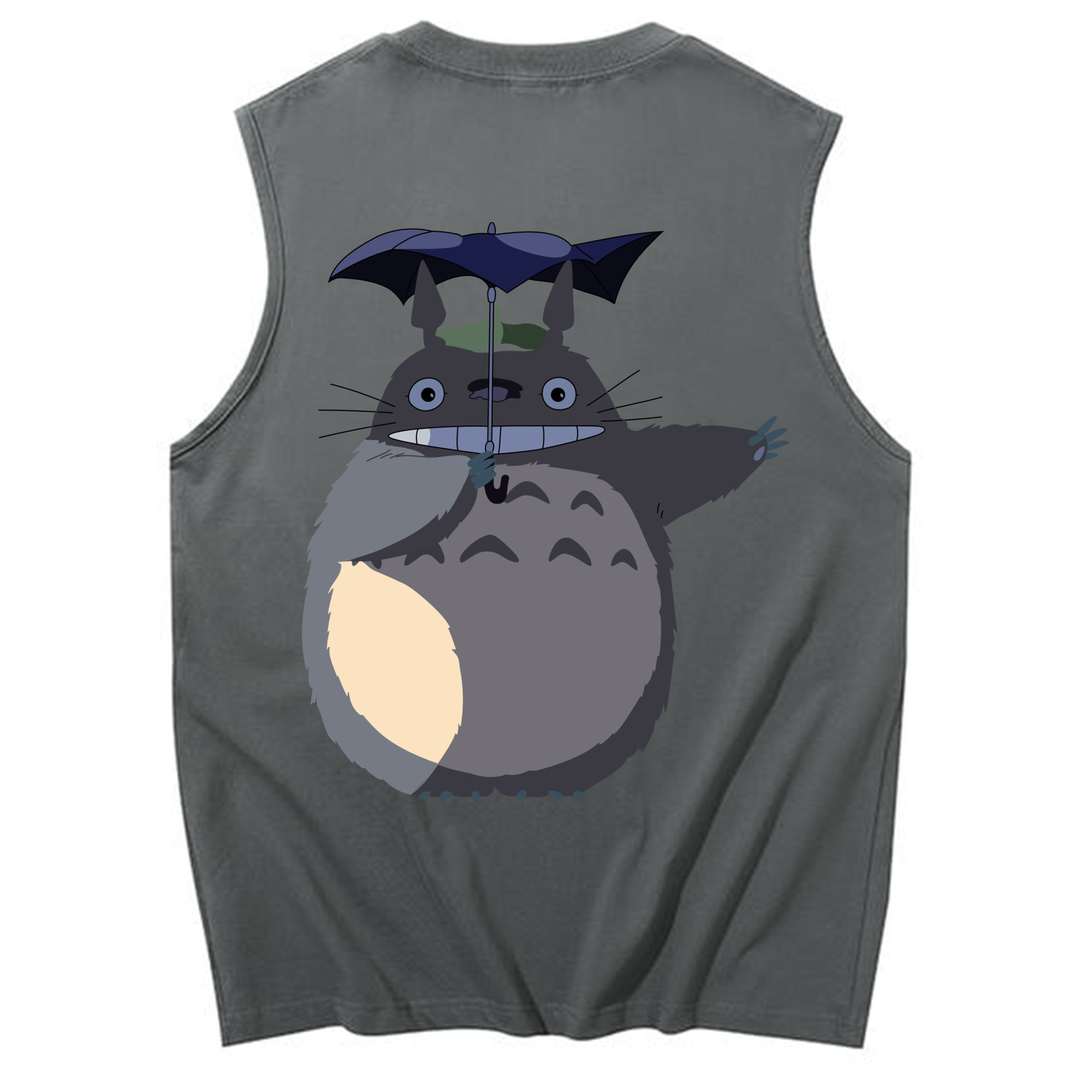 （画像用） となりのトトロ 草壁メイ 草壁サツキ My Neighbor Totoro Satsuki Kusakabe Mei Kusakabe コットン100％タンクトップ（背面プリント）